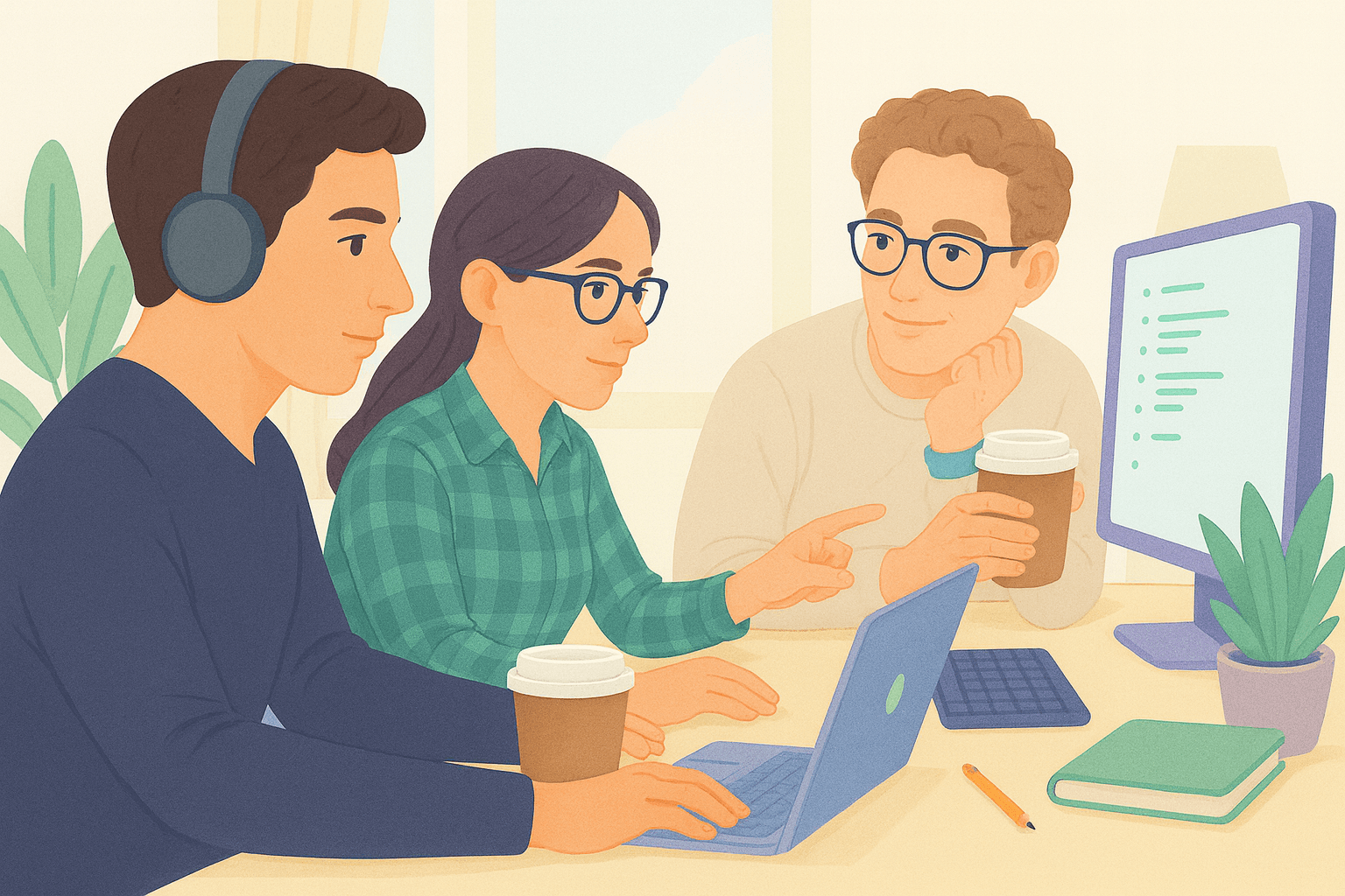 Learners collaborating at Tech Expert Academy.