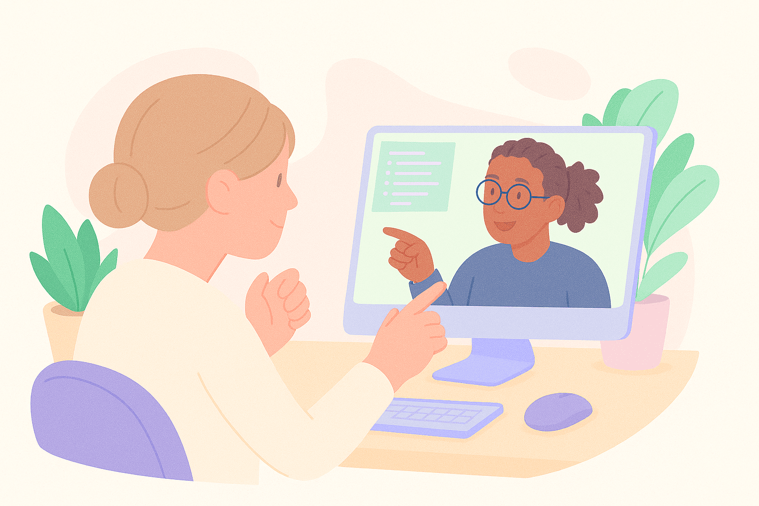 Learners collaborating together